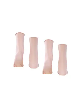 FALKE | Happy Chaussettes lot de 2 bleu marine foncé | rosa